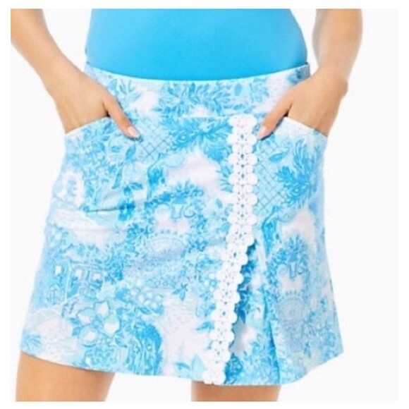 Lilly Pulitzer Pants - Lilly Pulitzer Luxletic | Daphne Skort UPF 50+ Toile Me About It Sz 0